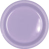 Lavender Plastic Plates, 9"