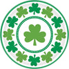 Lucky Shamrocks Round Plates, 9"