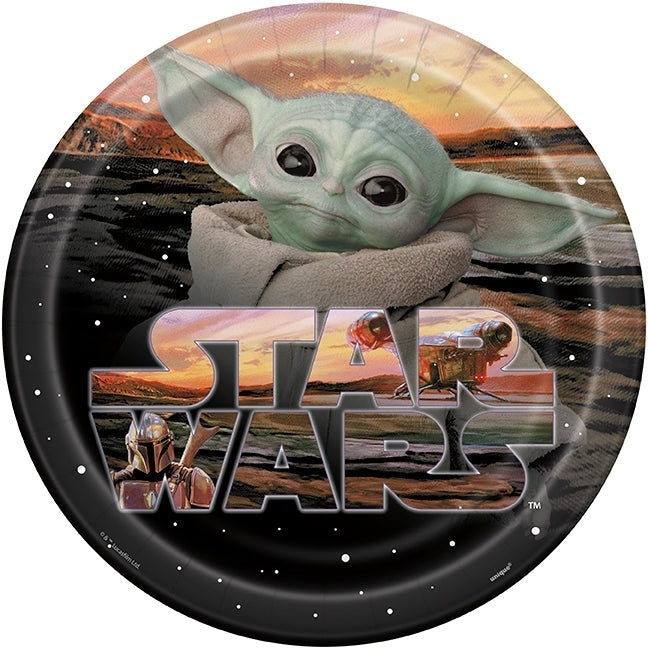 9" Plate - Mandalorian The Child