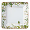 Love And Leaves Square Metallic Plates, 7"