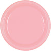 New Pink Plastic Plates, 9"