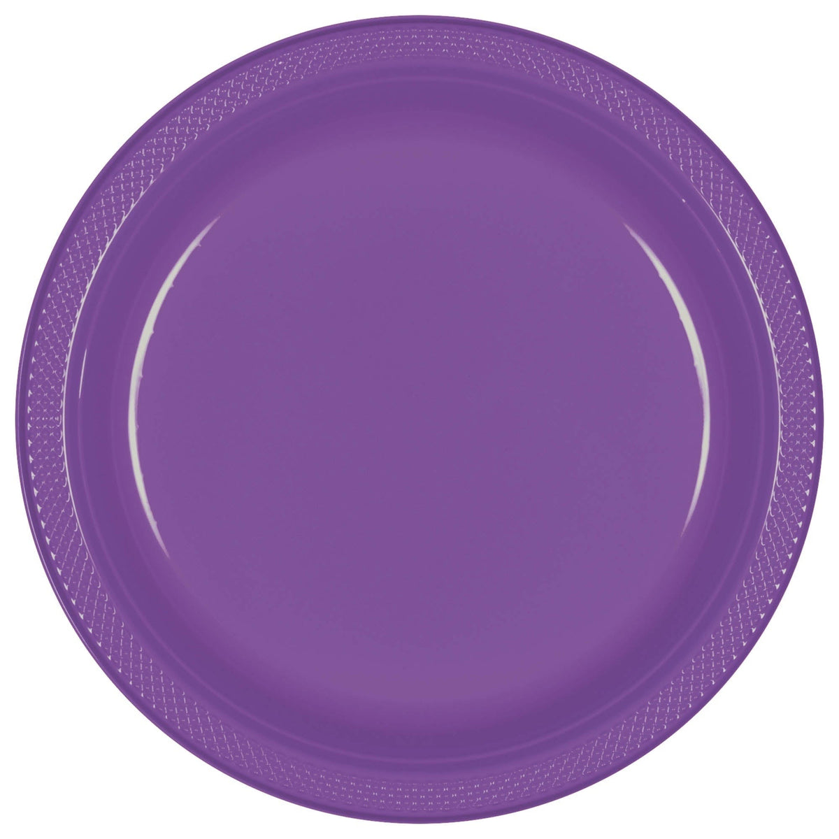 Purple Plastic Plates, 10 1/4"