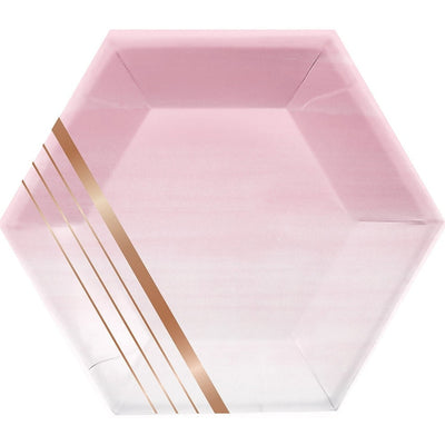 Rose All Day Stripes Paper Plates