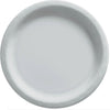 10" Round Paper Plates, 50 Count. - Silver