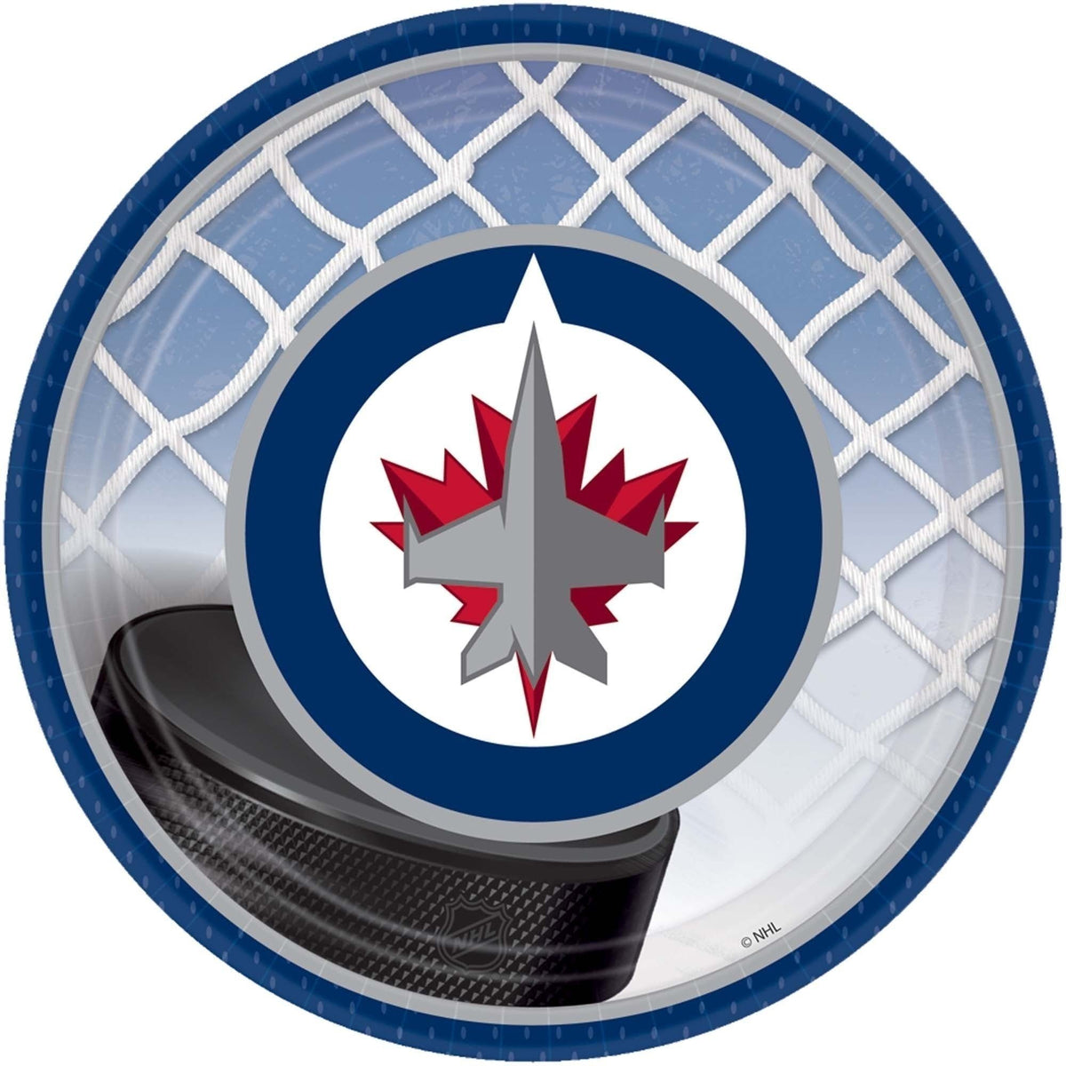 Winnipeg Jets Round Plates, 7"