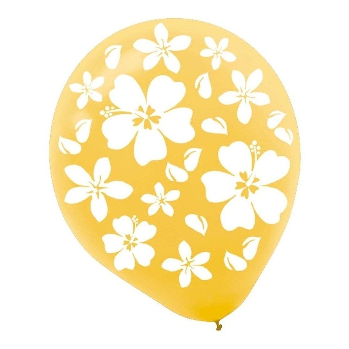 Hibiscus Printed Latex Balloons