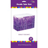 Purple Metallic Fringed Table Skirt