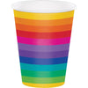 Rainbow Cups 12 Oz, 8 Per Package