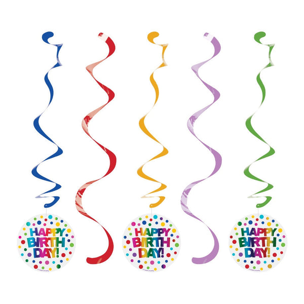 Rainbow Foil Dizzy Danglers