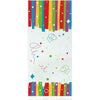 Rainbow Ribbons Birthday Cellophane Bags 5" X 11", 20 Count