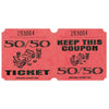 Red 50/50 Ticket Roll - 1000 Per Roll