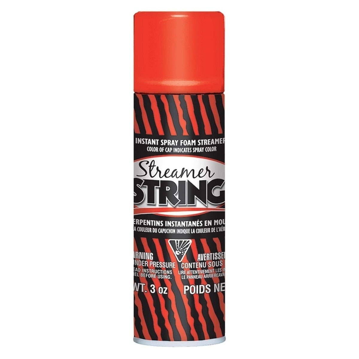 Red Streamer String 3Oz Silly String / Fun String