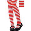 Red/White Striped Tights - Child S/M