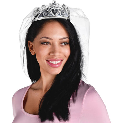 Romantic Bride Veiled Tiara