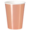 Rose Gold Foil 12Oz Paper Cups, 8 Count - Foil Board