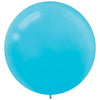 Round Latex Balloons - 24" Caribbean Blue, 25 Count