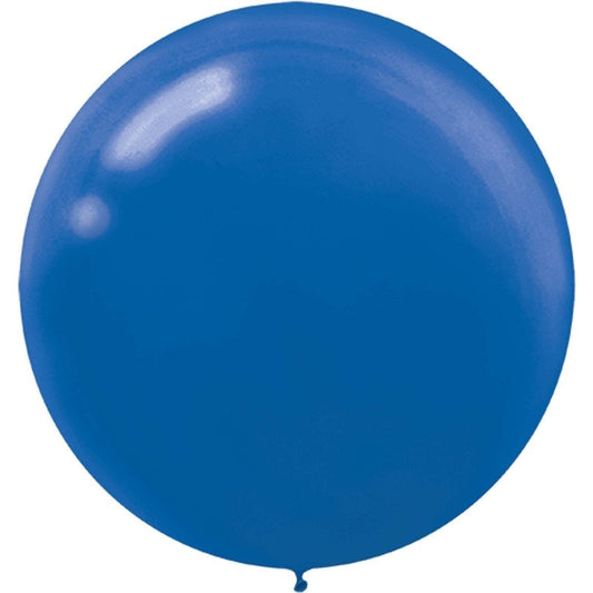 Round Latex Balloons - 24" Royal Blue 25 Count