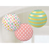 Round Paper Lanterns - Pastel