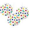 Round Paper Lanterns Rainbow