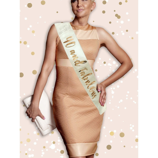 Sash - Rose Gold Birthday 40