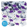 School Colors Embossed Metallic Confetti - Purple