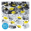 School Colors Embossed Metallic Confetti - Yellow