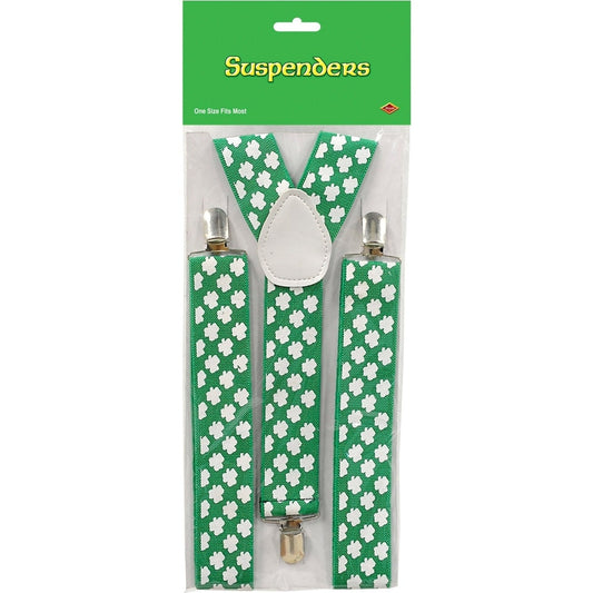 Shamrock Suspenders Adjustable; One Size Fits Most