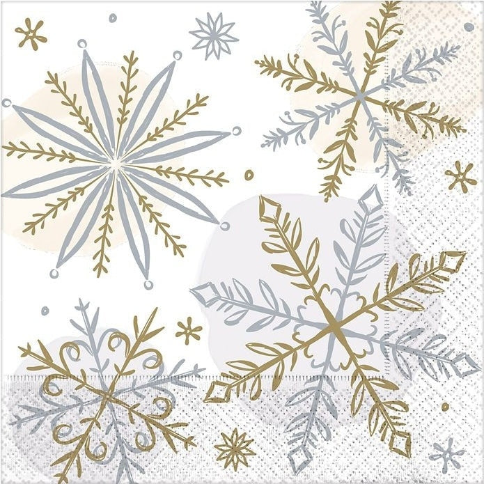 Shining Snow Beverage Napkins
