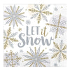 Shining Snow Luncheon Napkins