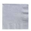 Silver 2-Ply Beverage Napkins