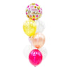 Simple Helium Balloon Bouquet With 7 Latex Balloons