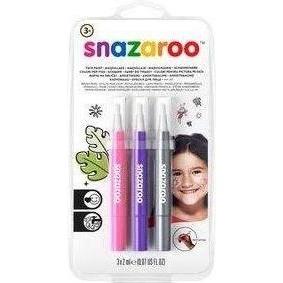 Snazaroo Make Up Brush Pens Pkg/Pu/Sl