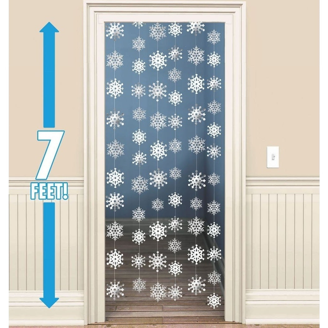 Snowflake Foil String Decorations