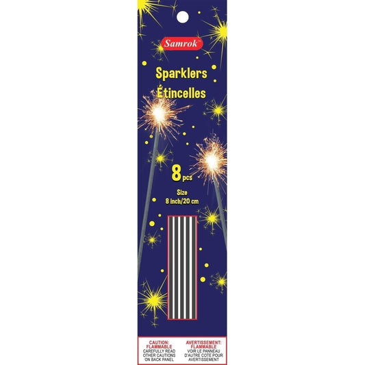 Sparkler - 8", 8/Pkg