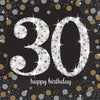 Sparkling Celebration 30Th Birthday Luncheon Napkins