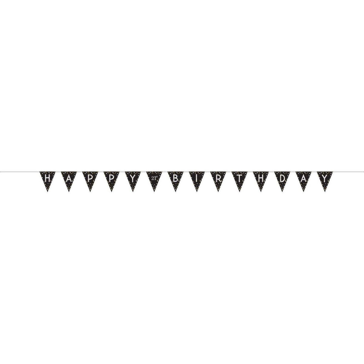 Sparkling Celebration Add-Any-Age Pennant Banner