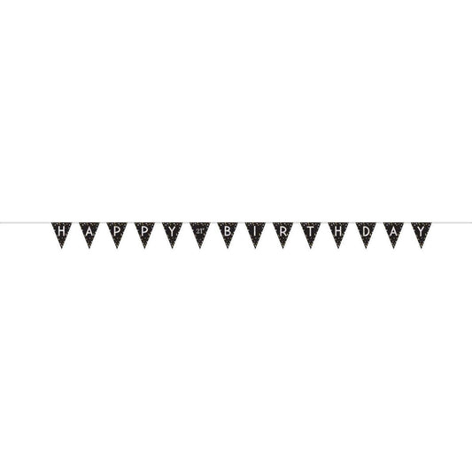 Sparkling Celebration Add-Any-Age Pennant Banner