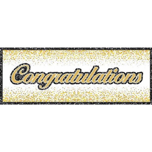 Sparkling Celebration Congrats Vinyl Banner