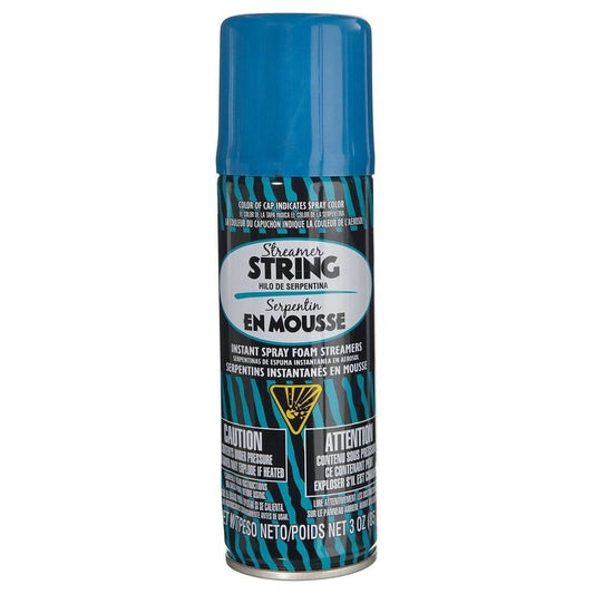 Streamer String - Turquoise Silly String / Fun String