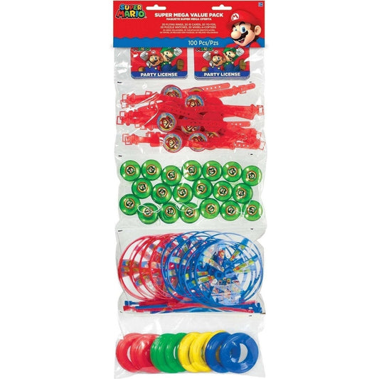 Super Mario Brothers Tm Super Mega Mix Value Pack Favors