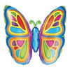 Super Shape Foil Balloon Bright Butterfly