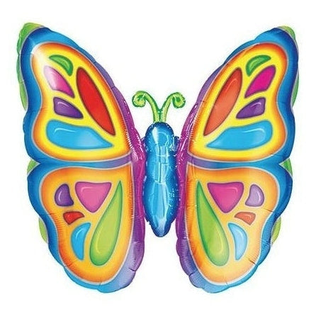 Super Shape Foil Balloon Bright Butterfly