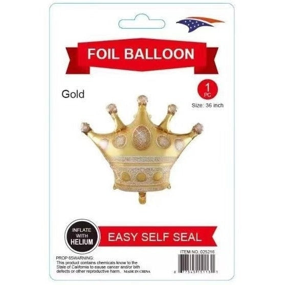 Super Shape Foil Balloon Gold Crown