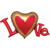 Foil Balloon - Super Shape Love Satin Infused