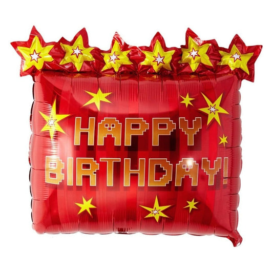 Super Shape Foil Balloon Minecraft Style Tnt Party