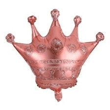 Super Shape Foil Balloon Rose Gold Crown