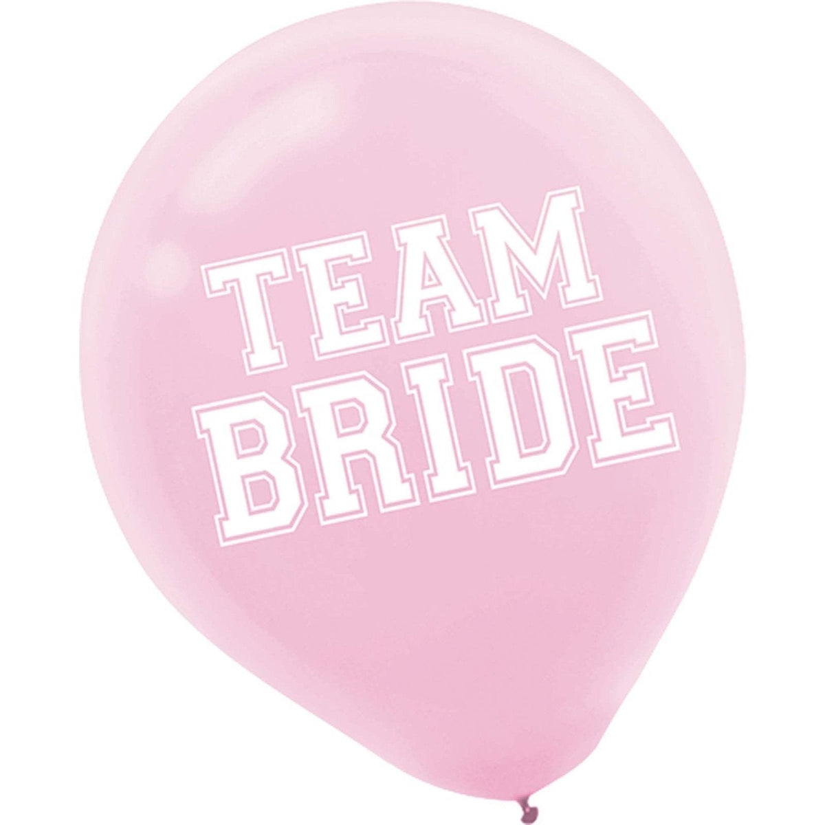 Team Bride Latex Balloons, Asst. Colors