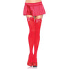Thigh Highs - Red W/Bow