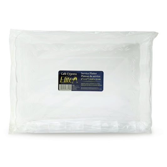 Tray - 9" X 13" Rectangle Polyst Clear
