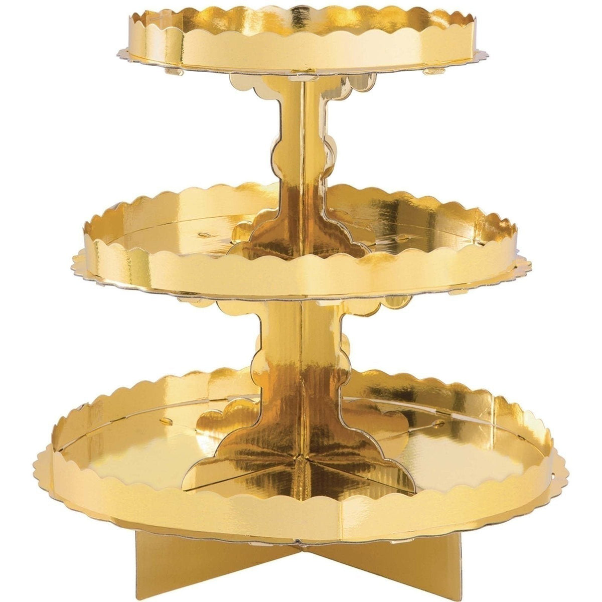 Treat Stand W/Border - Gold